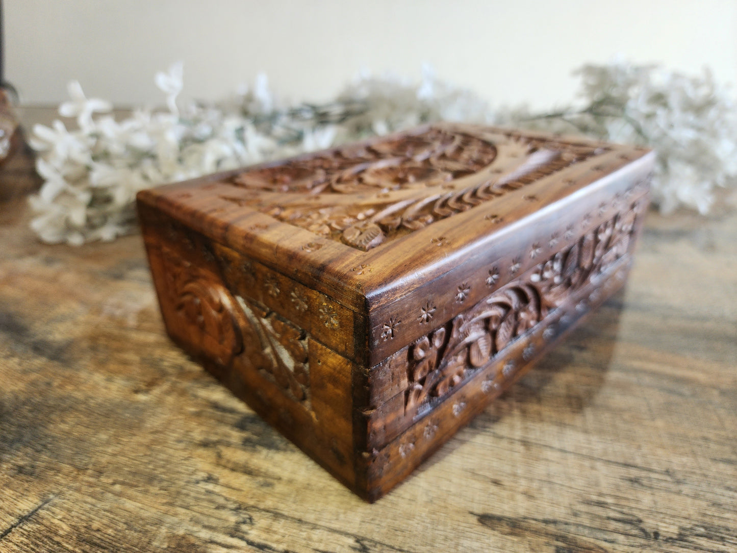 Handcrafted Wooden Extra Large Size with Internal Lock & Free Gift