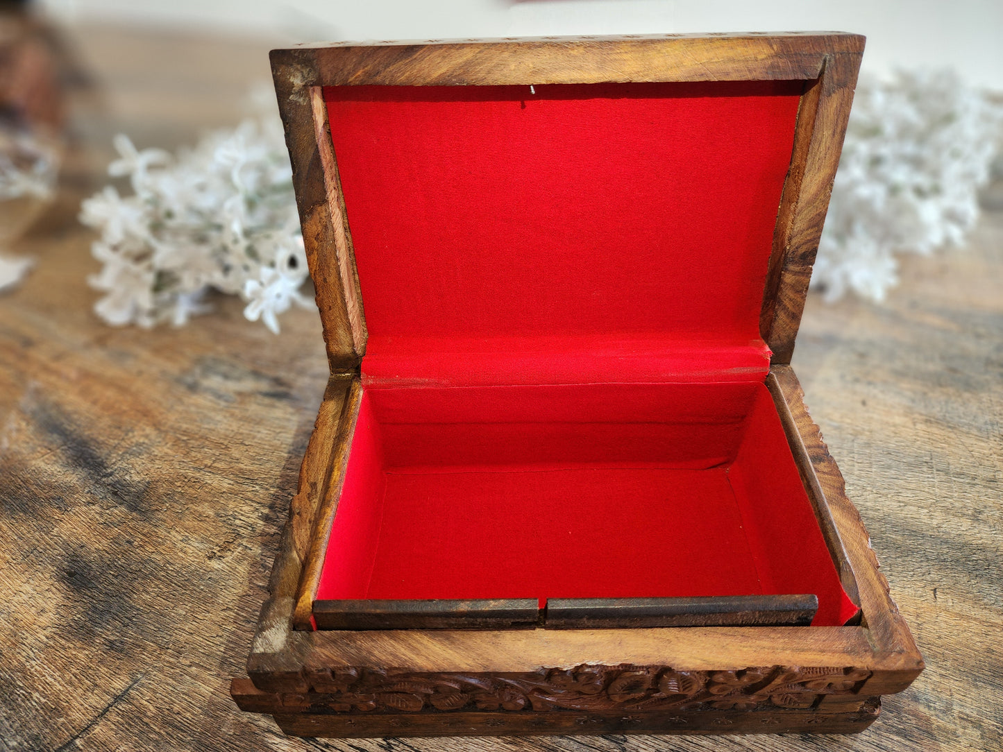 Handcrafted Wooden Extra Large Size with Internal Lock & Free Gift
