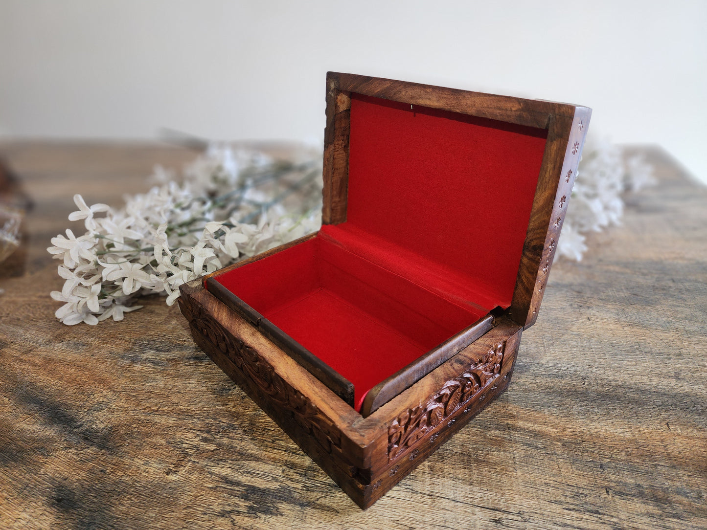 Handcrafted Wooden Extra Large Size with Internal Lock & Free Gift